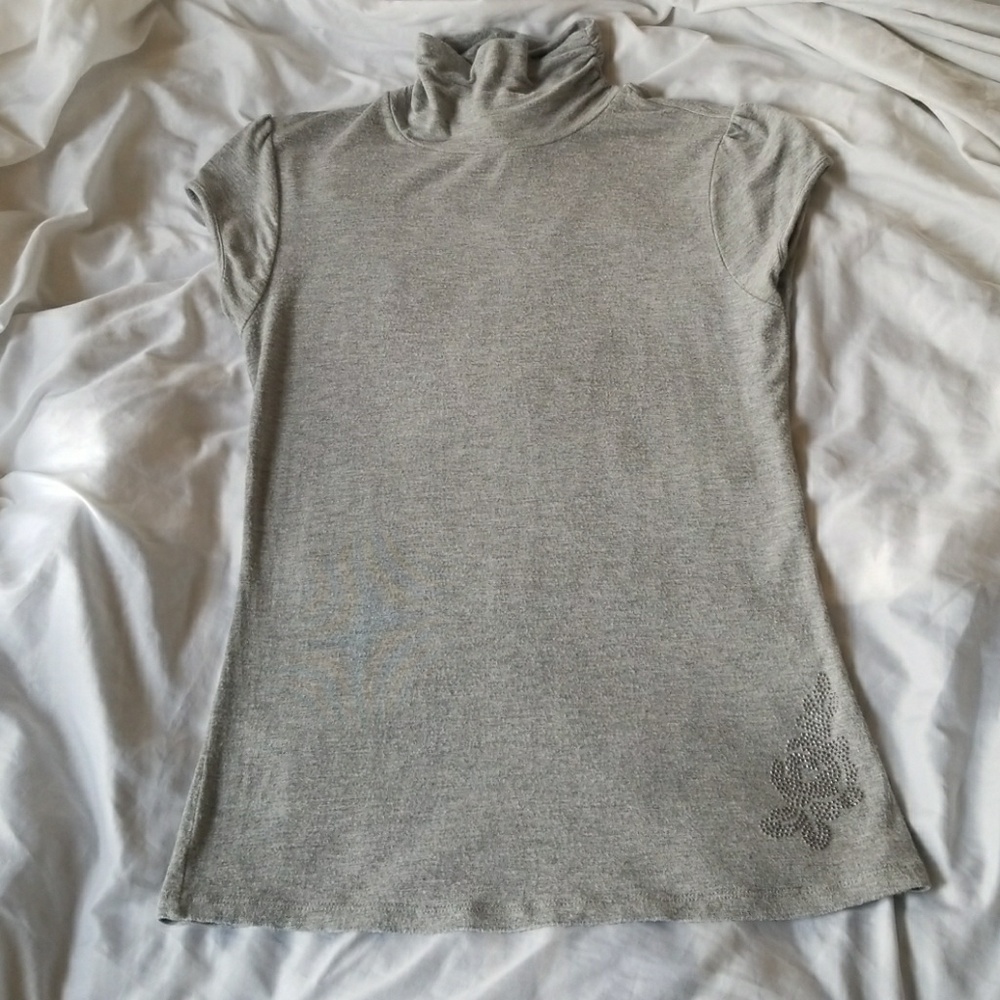 White House Black Market Mock Neck Top S